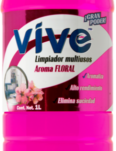 Limpiador multiusos | Botella pet | Floral | 1 litro | Precio mayoreo a partir de 4 unidades IVA Incluido